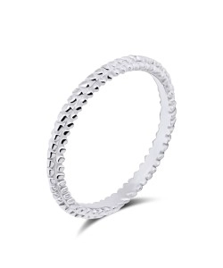 Beautiful Block Silver Ring NSR-497